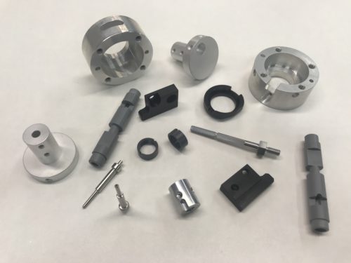 CNC machined components in a variety of materials